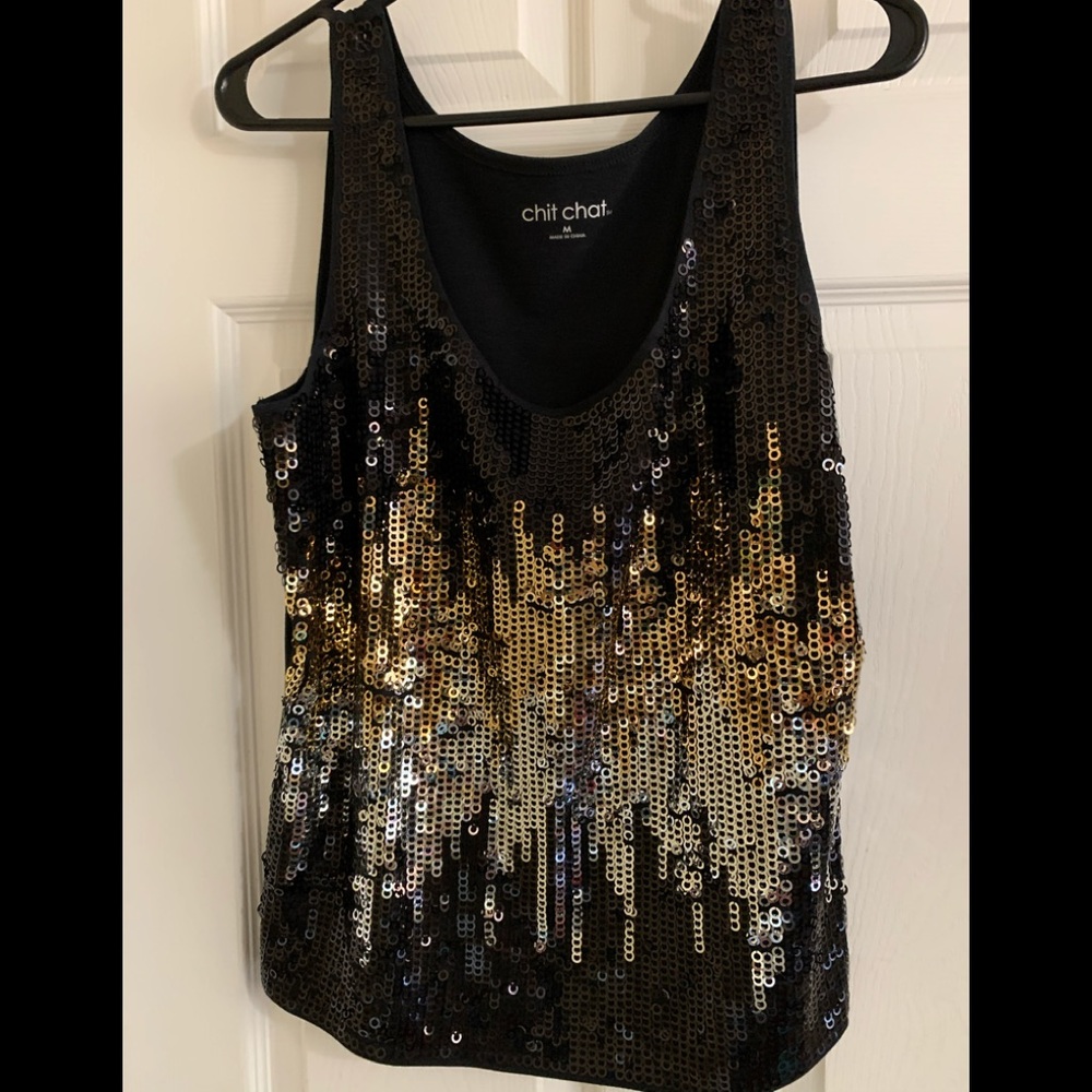 sequin tank top